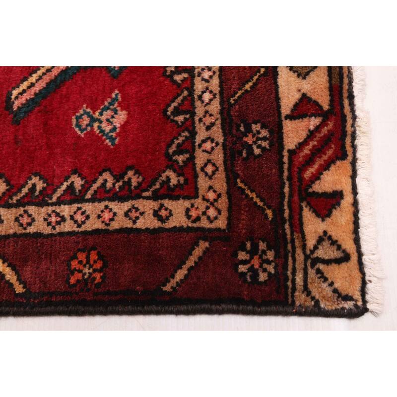 ECARPETGALLERY Hand-knotted Konya Anatolian Red Wool Rug - 3'6 x 9'7