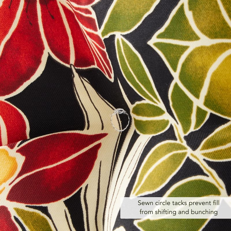 Aloha Floral 21 x 42-inch Outdoor Seat/Back Chair Cushion (Set of 2) (Cushions Only)