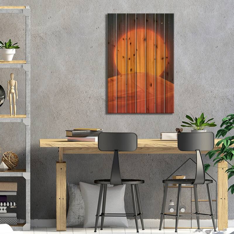 Dune Print On Wood by Andreas Lie - Multi-Color