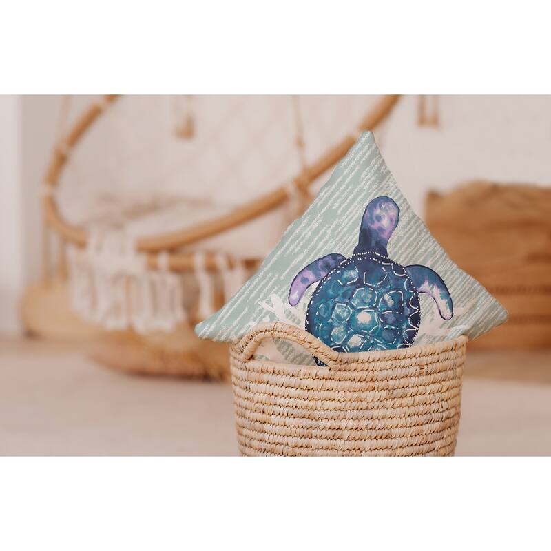 Turtle Friend Decorative Throw Pillow