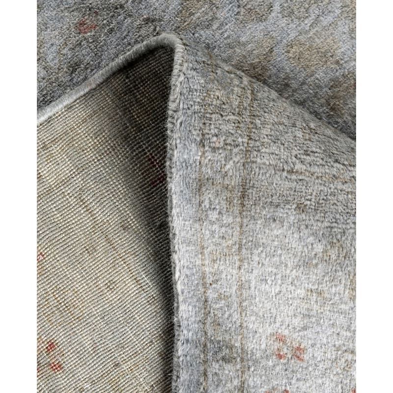 Overdyed One-of-a-Kind Hand-Knotted Area Rug - Gray - 3' 1" x 5' 1"