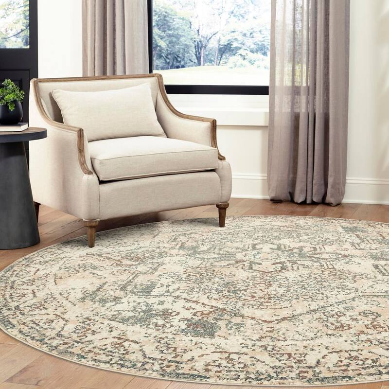 Contemporary Daisy Collection Area Rug