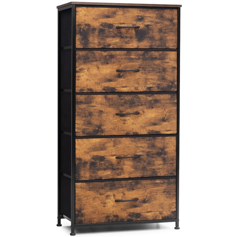 5 Drawers Vertical Dresser Storage Tower Organizer Unit for Bedroom