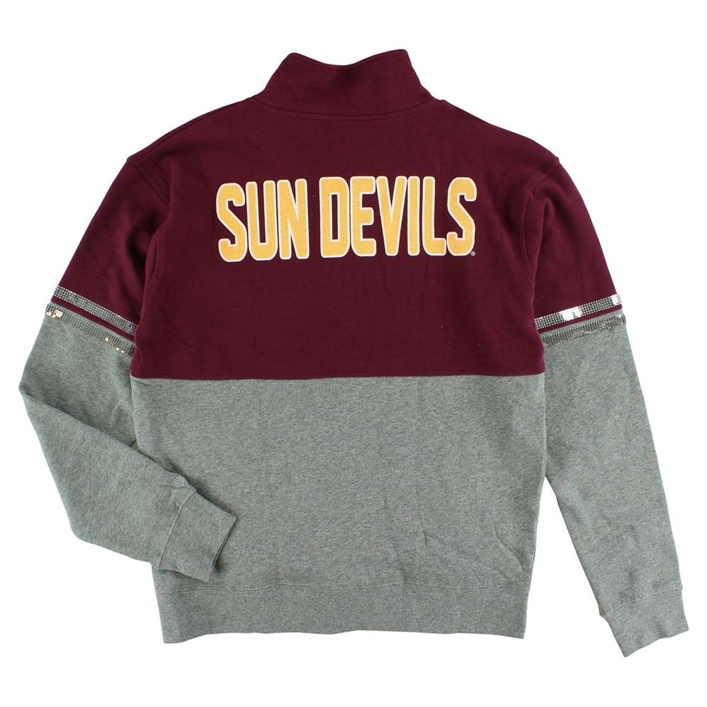 Shop Colosseum Womens Asu Sun Devils Quarter Zip Rudy Pullover