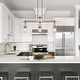 preview thumbnail 13 of 13, Haye Modern Gold 3-Light Chandelier Linear Island Lights for Dining Room - W33" x L5.5" x H17"