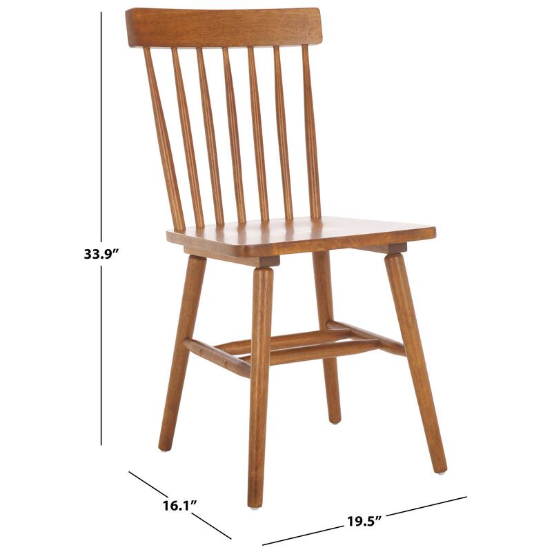 SAFAVIEH HOME Aziel Spindle Dining Chair (Set of 2) - 16"W x 20"D x 34"H