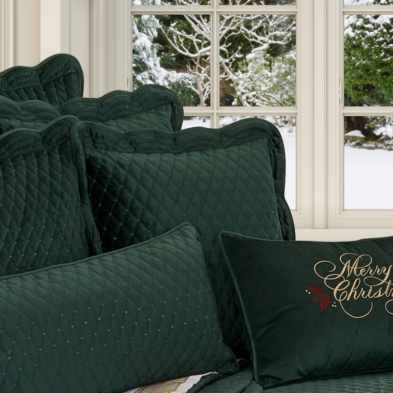 Marissa Evergreen 18 Inch Throw Pillow - Accent - Polyester - Green