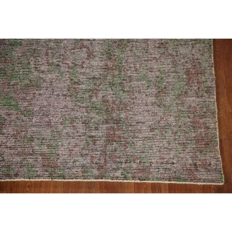 Abstract Modern Area Rug Hand-Knotted Bedroom Wool Carpet - 8'0"x 9'9"