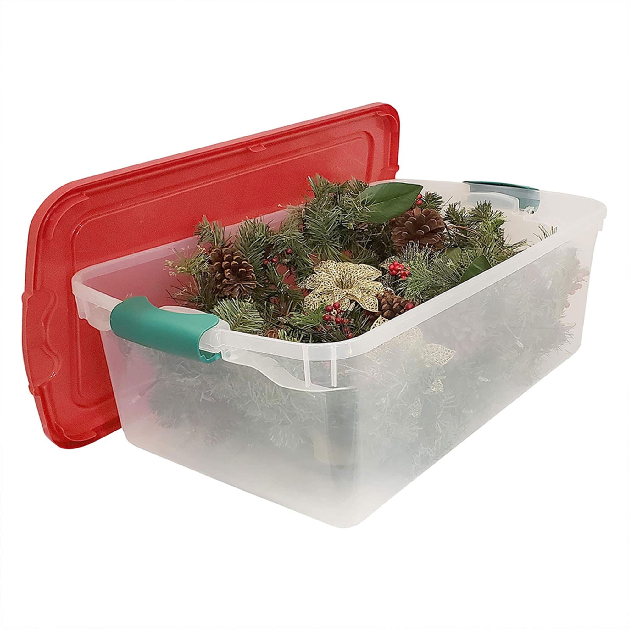 Holiday Seasonal Storage Bin Storage Totes & Lids Decoration for