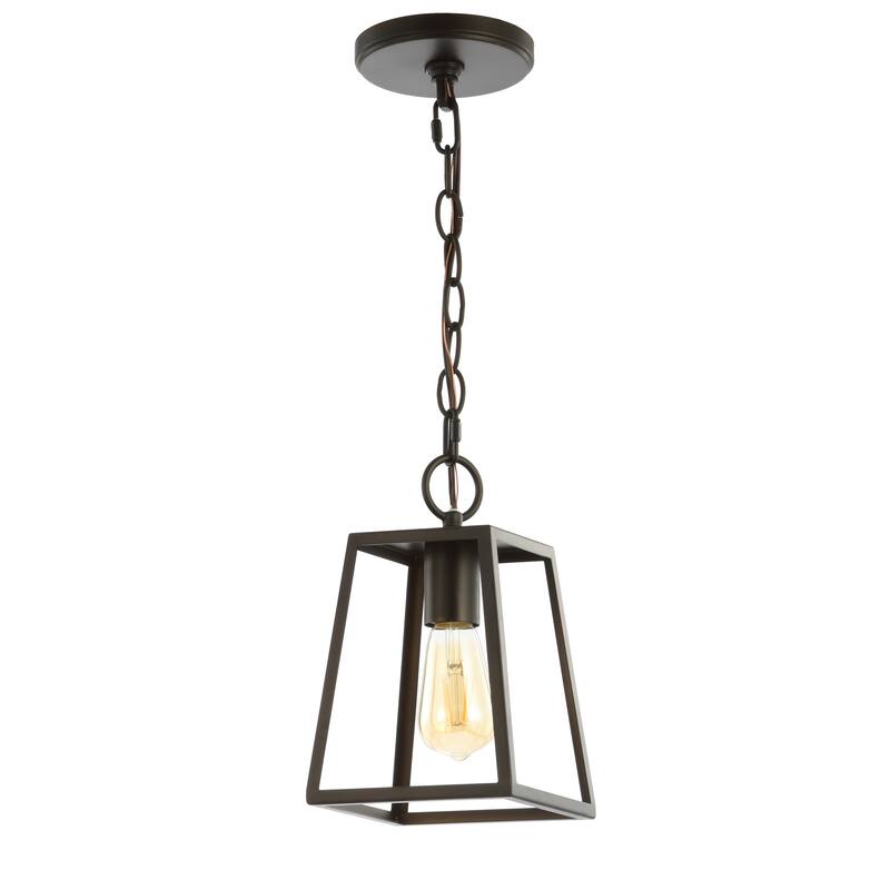 Marais 6.25" Metal LED Pendant, Oil Rubbed Bronze by JONATHAN Y