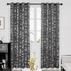 preview thumbnail 1 of 95, Deconovo Silver Leaves Curtain Panel Pairs(2 Panel) W52 x L84 - Grey