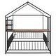preview thumbnail 8 of 6, Full Size Metal House Bed with Desk, Shelves, Power Outlets and USB Ports