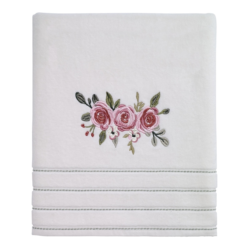 HiEnd Accents Del Sol Embroidered Towel Set Cream