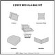 preview thumbnail 10 of 14, Madison Park Essentials Barret Aqua Comforter Set with Cotton Bed Sheets