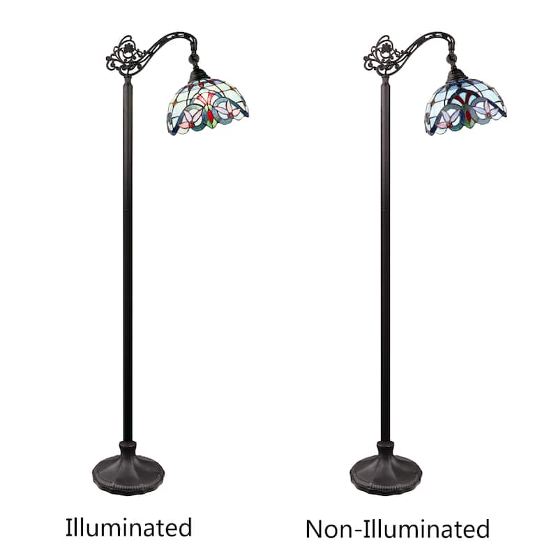 Tiffany Style 1 Light Floor Lamp - 60 inches High