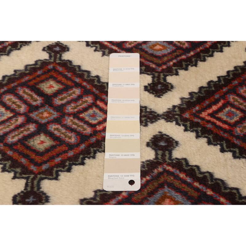 ECARPETGALLERY Hand-knotted Konya Anatolian Cream, Red Wool Rug - 2'6 x 9'10