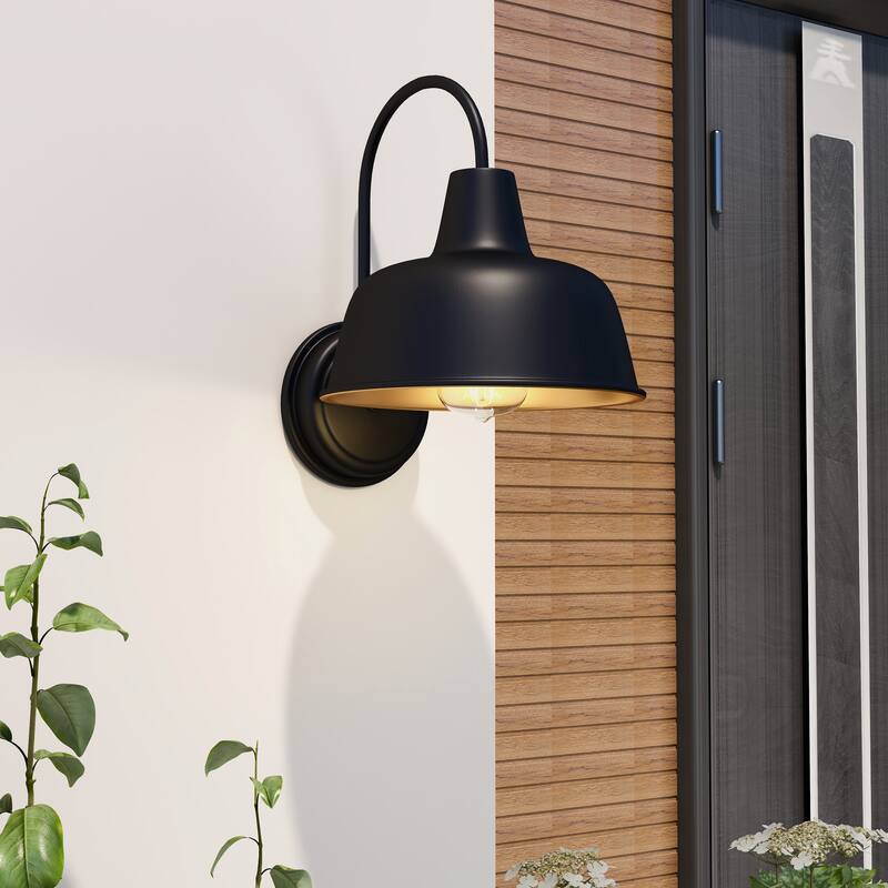 1-Light Outdoor Barn Light With Dark Bronze finish - 10.54"x12.69"x13"