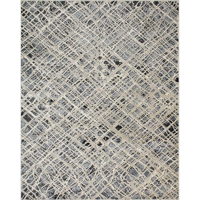 Noori Rug Lagoon Rachael Rug - 4'3" x 6'0" - Beige/Charcoal