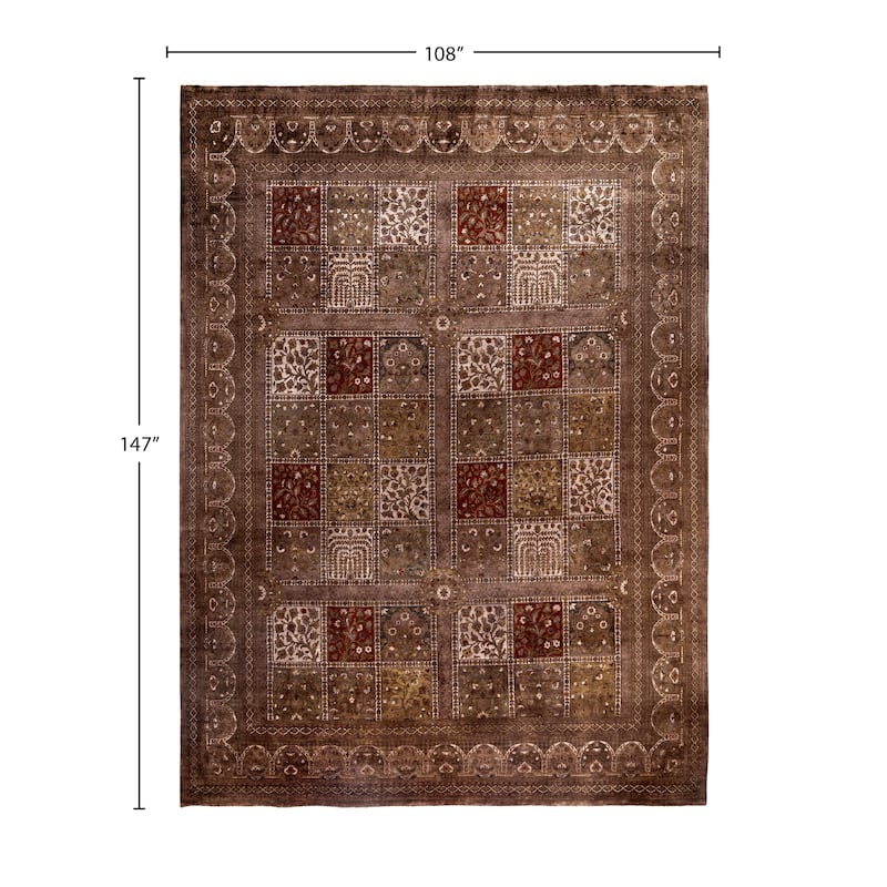 Overdyed One-of-a-Kind Hand-Knotted Area Rug - Brown - 9' 0" x 12' 3"