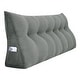 preview thumbnail 22 of 182, WOWMAX Large Reading Wedge Headboard Pillow for Bed Rest Back Support