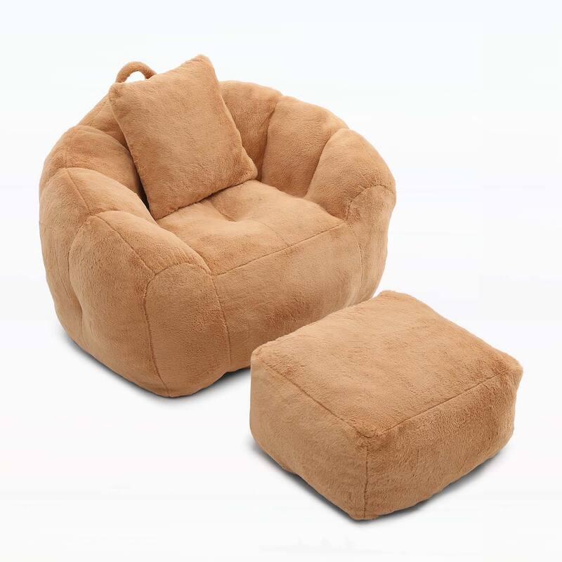 Bean Bag Chair with Footstool,for Comfort and Style in Any Room