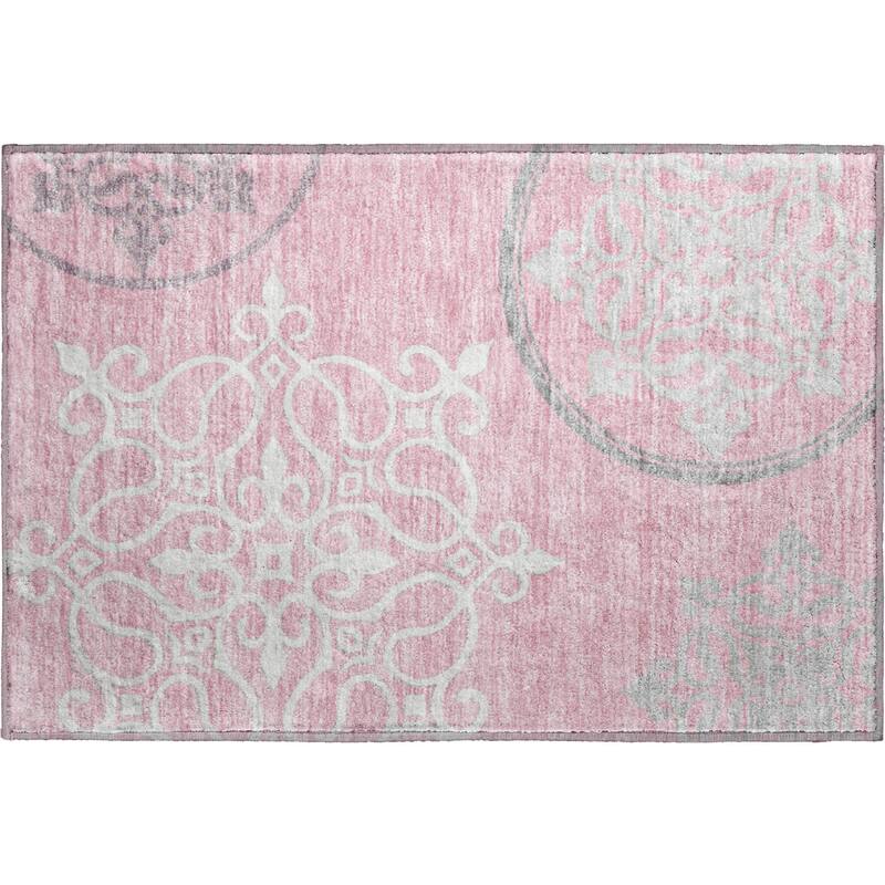 Premium Washable Super Soft Transitional Scroll Mayfield Rug
