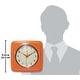 preview thumbnail 10 of 63, Infinity Instruments Retro 9.25-inch Square Wall Clock - 9.25 x 1.875 x 9.5