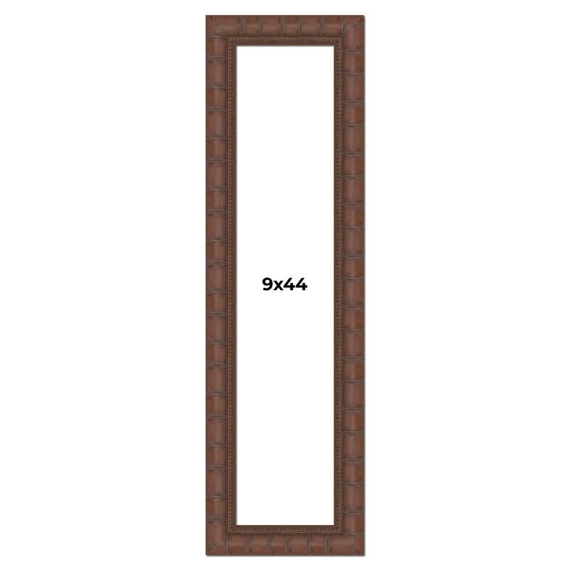 9x44 Frame Pewter Solid Wood Picture Frame Width 1.625 Inches | Interior Frame Depth 0.6875 Inches