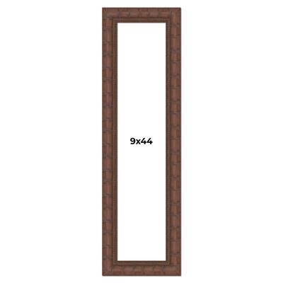 9x44 Frame Pewter Solid Wood Picture Frame Width 1.625 Inches | Interior Frame Depth 0.6875 Inches