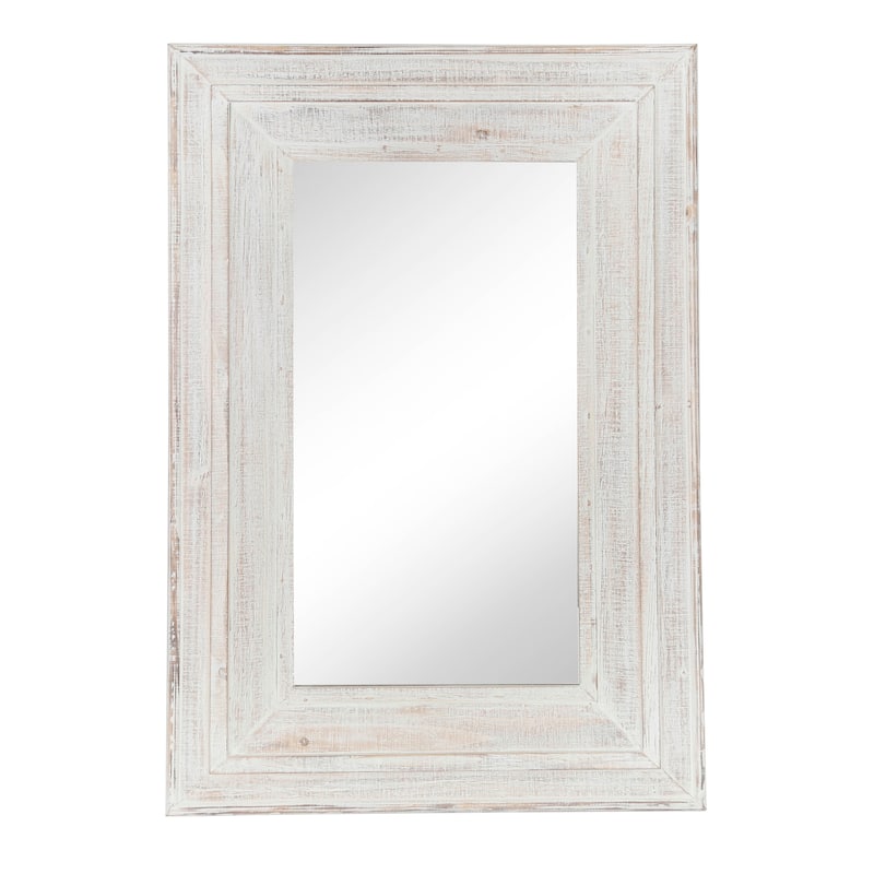Sagebrook Home Decorative Wall Mirror with Wood Frame for Entryway, Bedroom, Living Room or Bathroom