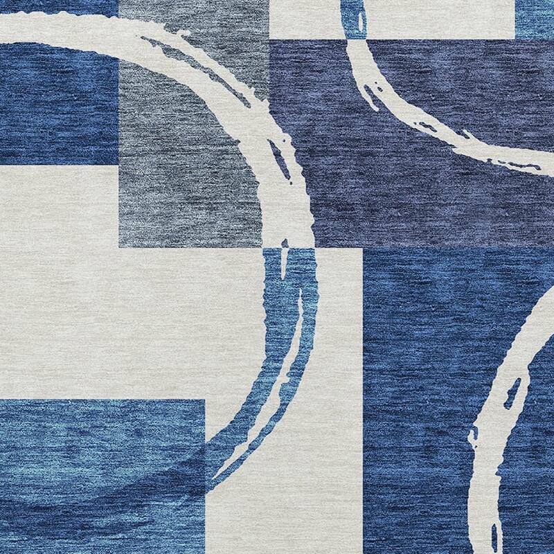 HomeRoots Geometric Modern Rectangle Outdoor Rug
