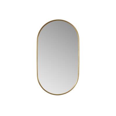 Miajadas Oval Aluminum Framed Wall Mount Mirror