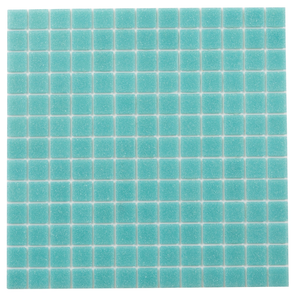 Apollo tile 12" x 12" Dune Glossy Neon Aqua Green Glass Tile (20 sq ft/case) - 20 Pack