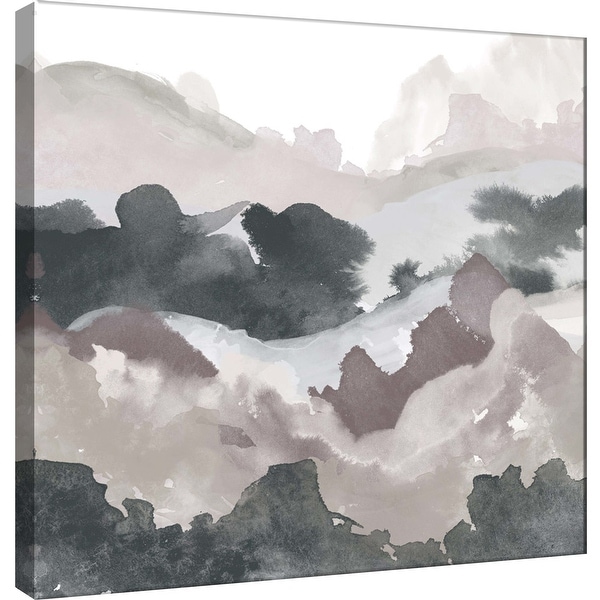 PTM Images 9-100490 PTM Canvas Collection 12" x 12" - "Layers of Winter D" Giclee Mountains Art Print on Canvas