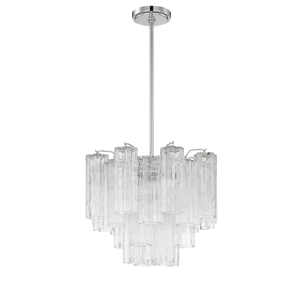 Addis 4 Light Polished Chrome Chandelier - 17.75"W x 13.75"H x 17.75"D