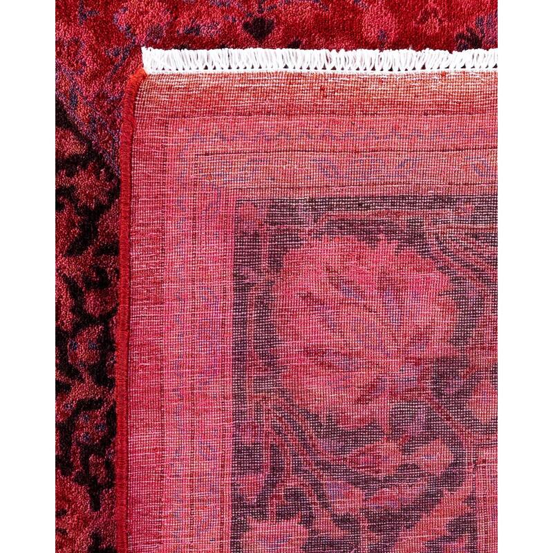 Overdyed, One-of-a-Kind Hand-Knotted Area Rug - Pink - 5' 1" x 7' 8"