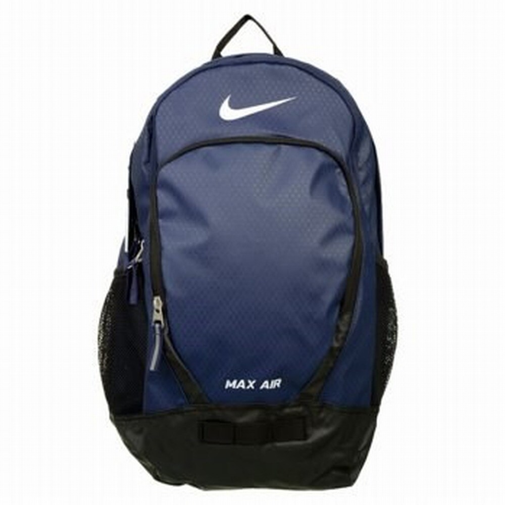 nike max air backpack blue and black