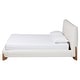 preview thumbnail 3 of 9, Vinicio Mid-Century Modern Cream Boucle Platform Bed