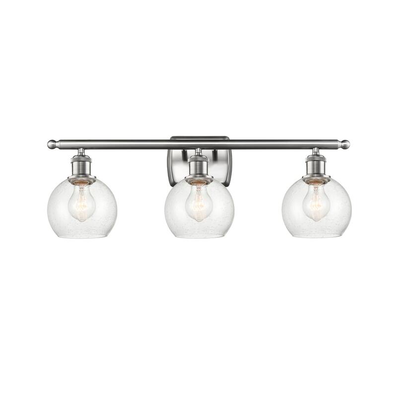Innovations Lighting 516-3W-9-26 Athens Vanity Athens 3 Light 26" Wide - Brushed Satin Nickel / Seedy