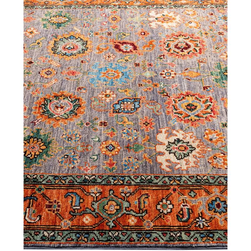 Serapi One-of-a-Kind Hand-Knotted Area Rug - Gray - 4' 3" x 5' 10"