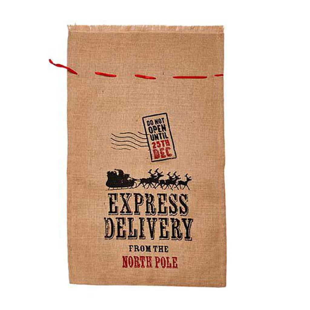 20" x 30" Burlap Christmas Sack