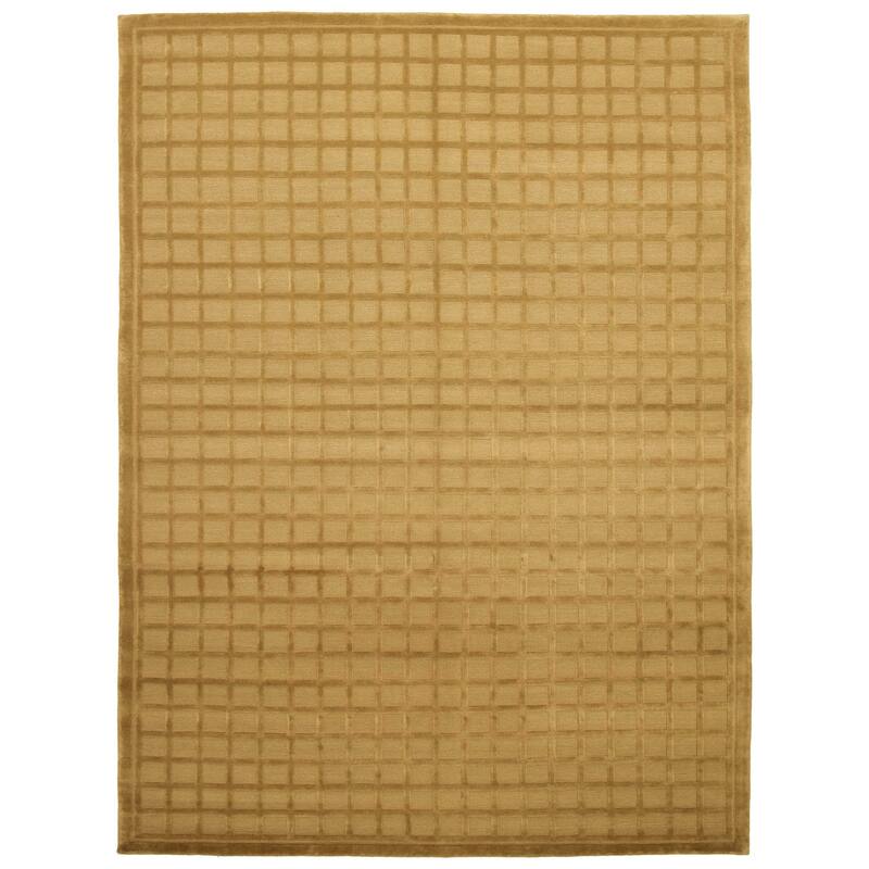ECARPETGALLERY Hand-knotted Kathmandu Olive Wool Rug - 10'0 x 14'0 - Olive - 10'0 x 14'0