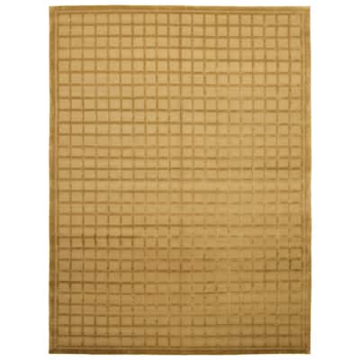 ECARPETGALLERY Hand-knotted Kathmandu Olive Wool Rug - 10'0 x 14'0