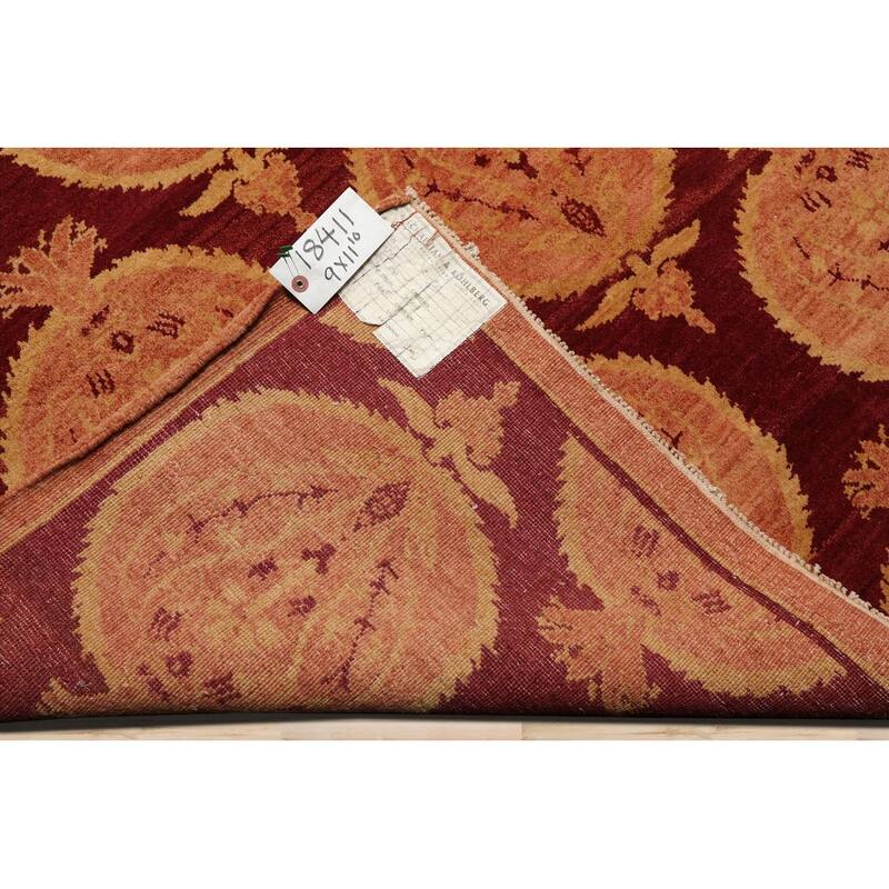 Hand Knotted Michaelian & Kohlberg Rust Tibetan 100% Wool Area Rug - 9' x 11' 10''