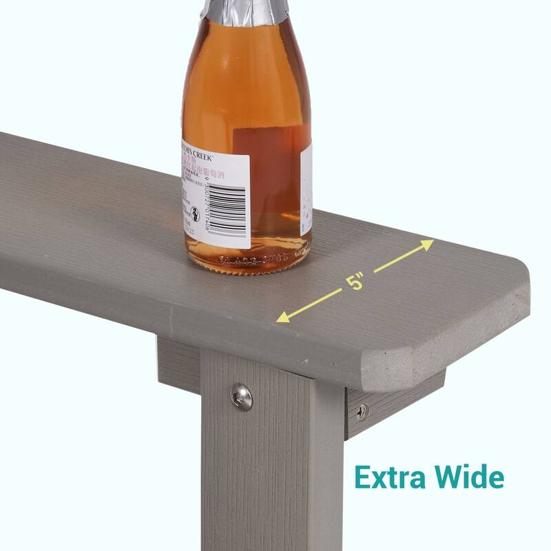 Bonosuki Weather-resistant Wood Outdoor Adirondack Chairs-Set of 4