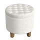 preview thumbnail 2 of 17, Carson Carrington Hare Button-tufted Round Storage Ottoman