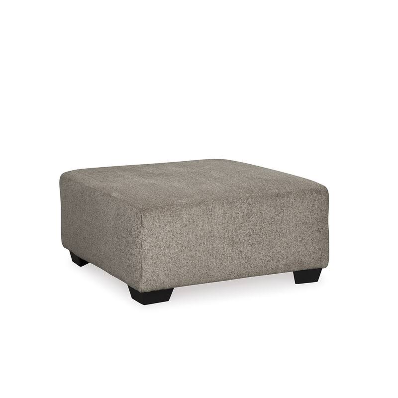 Ballinasloe Oversized Ottoman - Platinum