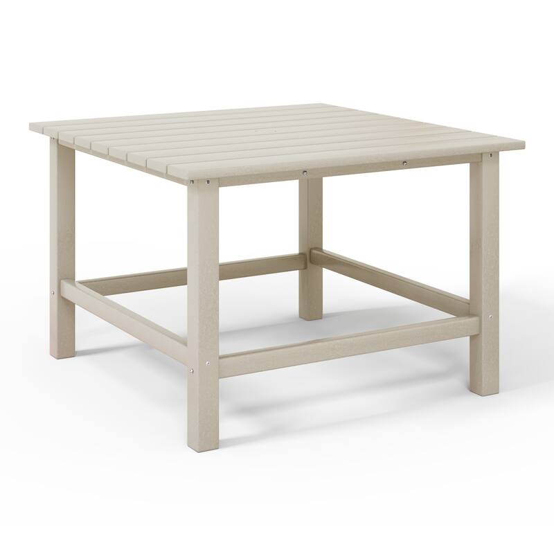 Polytrends Laguna Kids Outdoor 31" Square Poly Dining Table