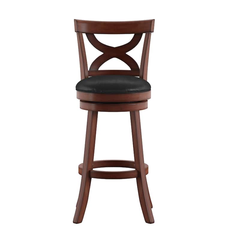 Crosby Cherry X-back 29-inch Swivel High Back Barstool by iNSPIRE Q Classic