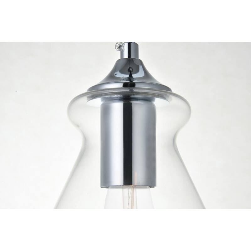 1-Light 8 inch Pendant with Clear Glass